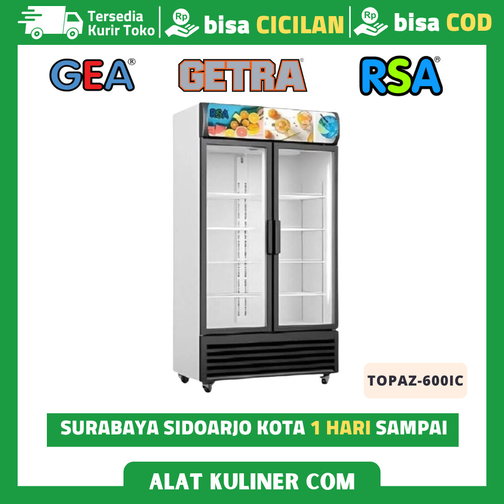 Jual SHOWCASE RSA TOPAZ 600IC TOPAZ-600IC KULKAS ANTI BUNGA ES ...