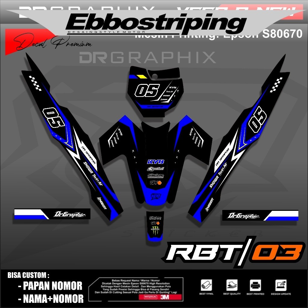 Jual STICKER RBT VEGA R NEW RBT03 MOTIF RACING SEMI FULL RBT SHOGUN,RBT ...