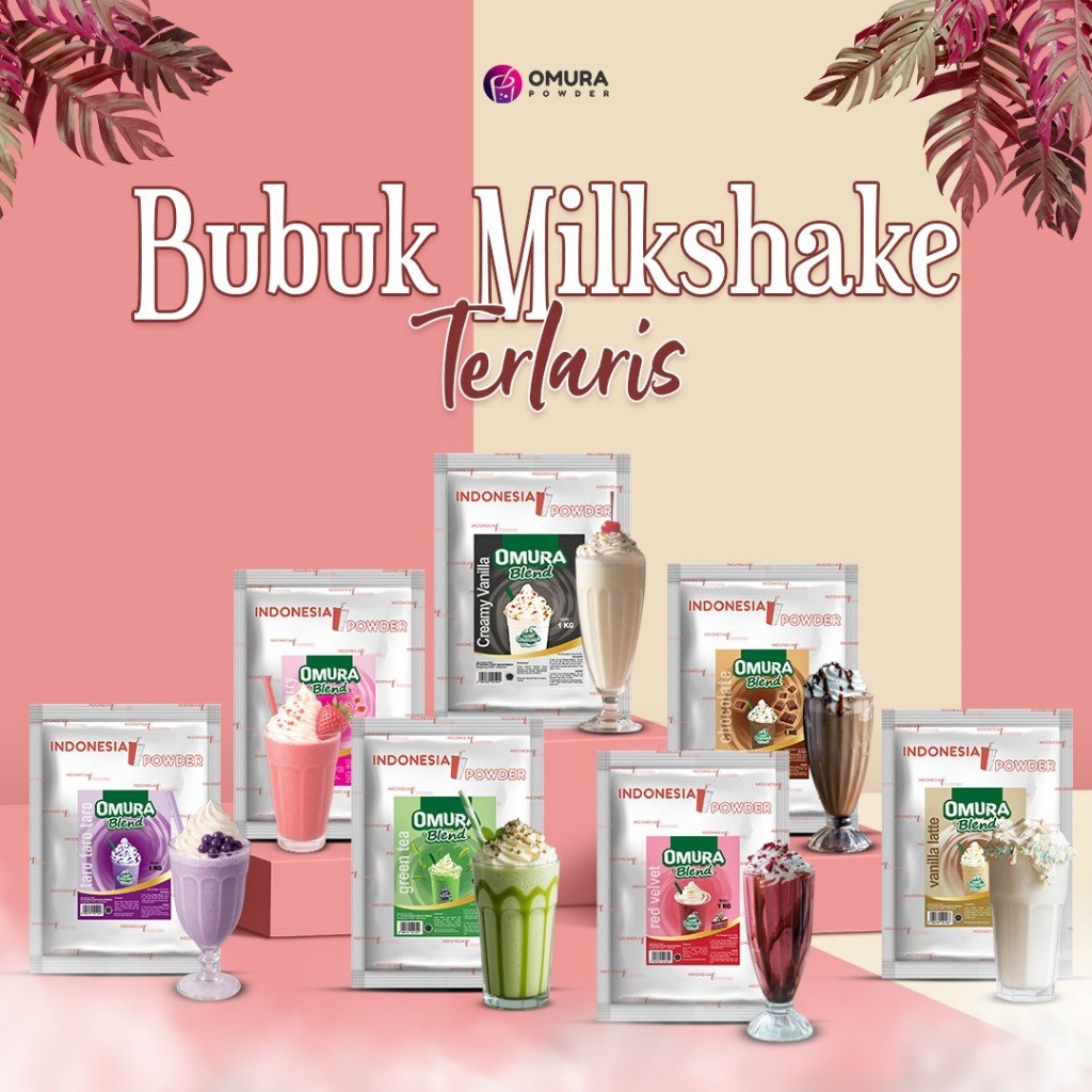 Jual [BUBUK MILKSHAKE] Bubuk Minuman Milkshake Aneka Rasa 1 Kg & 500 ...