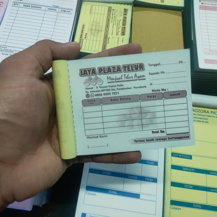 Jual (GRATIS DESAIN) NOTA 1/8F - 2 Ply / NOTA CUSTOM 1/8 Folio 2 ...