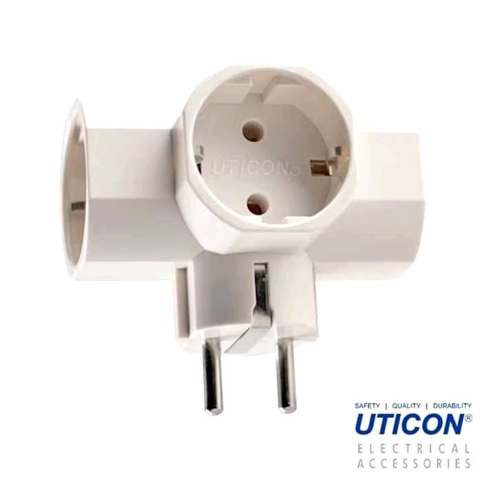 Jual Steker T Arde Multi Plug Uticon SC 38 Cok Sambung Uticon Cabang 3 ...