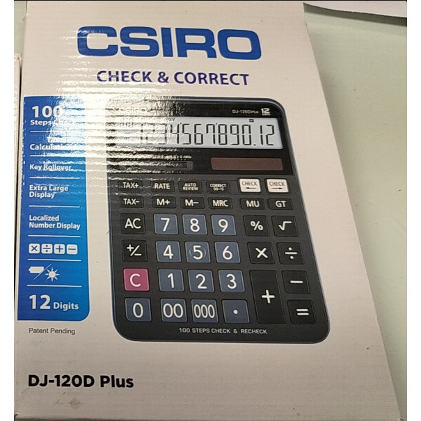 Jual Kalkulator CASIO DJ-120 D Plus 12 Digit/Kalkulator Scientific
