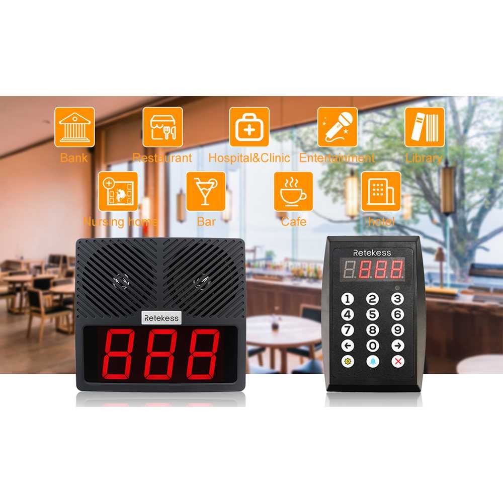 Jual Wireless Calling System LED Mesin Antrian Speaker Keypad - TD101 ...