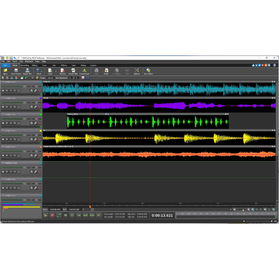 Jual NCH mixer digital MixPad Multitrack Recording Software | Shopee ...
