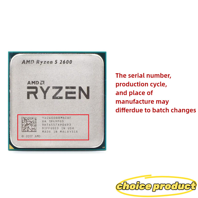 Jual AMD Ryzen 5 R5 2600 3.4GHz 6-Core 12-Core CPU Processor Socket AM4 ...