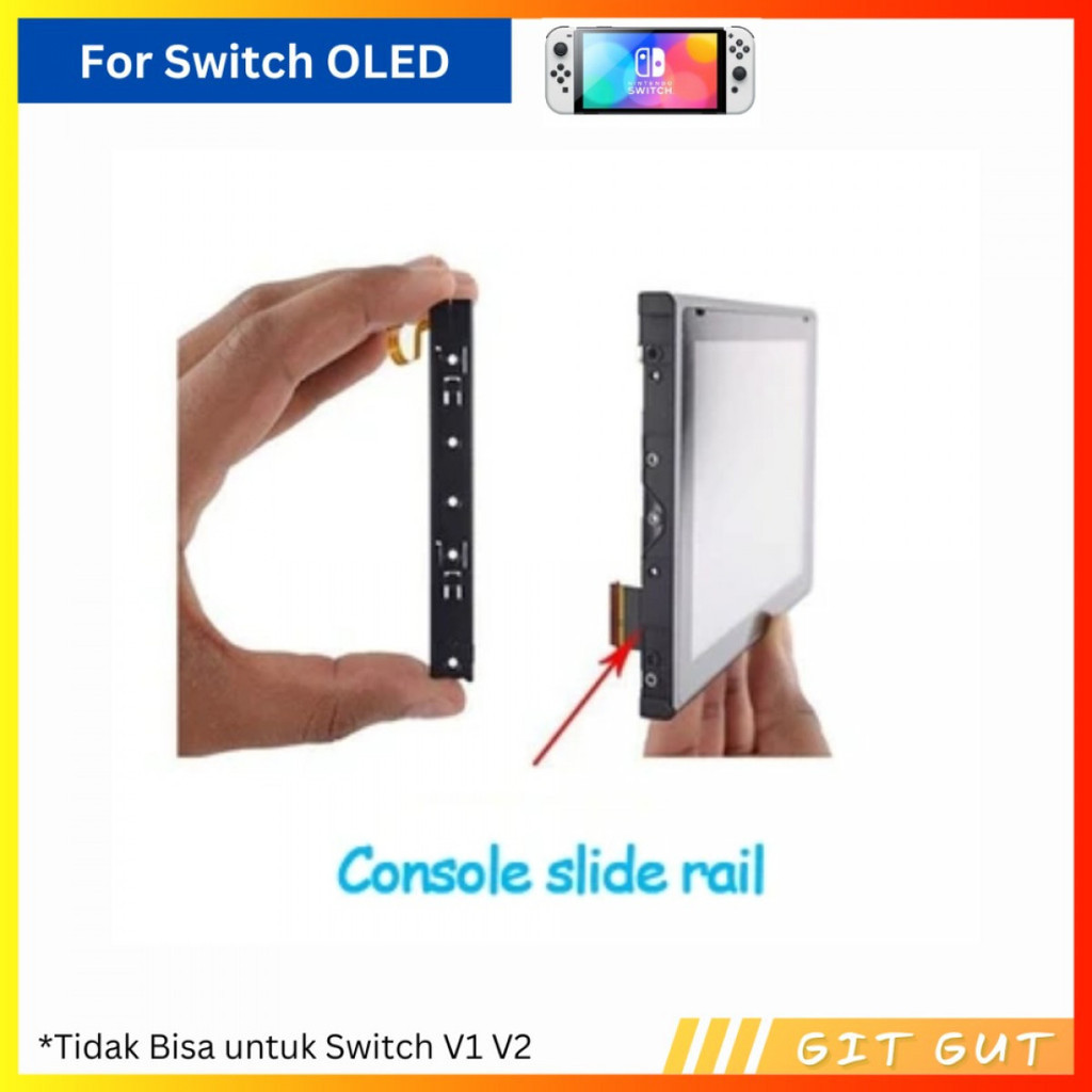 Jual Nintendo Switch OLED Main Body Console Slider Slide Sliding Rail ...
