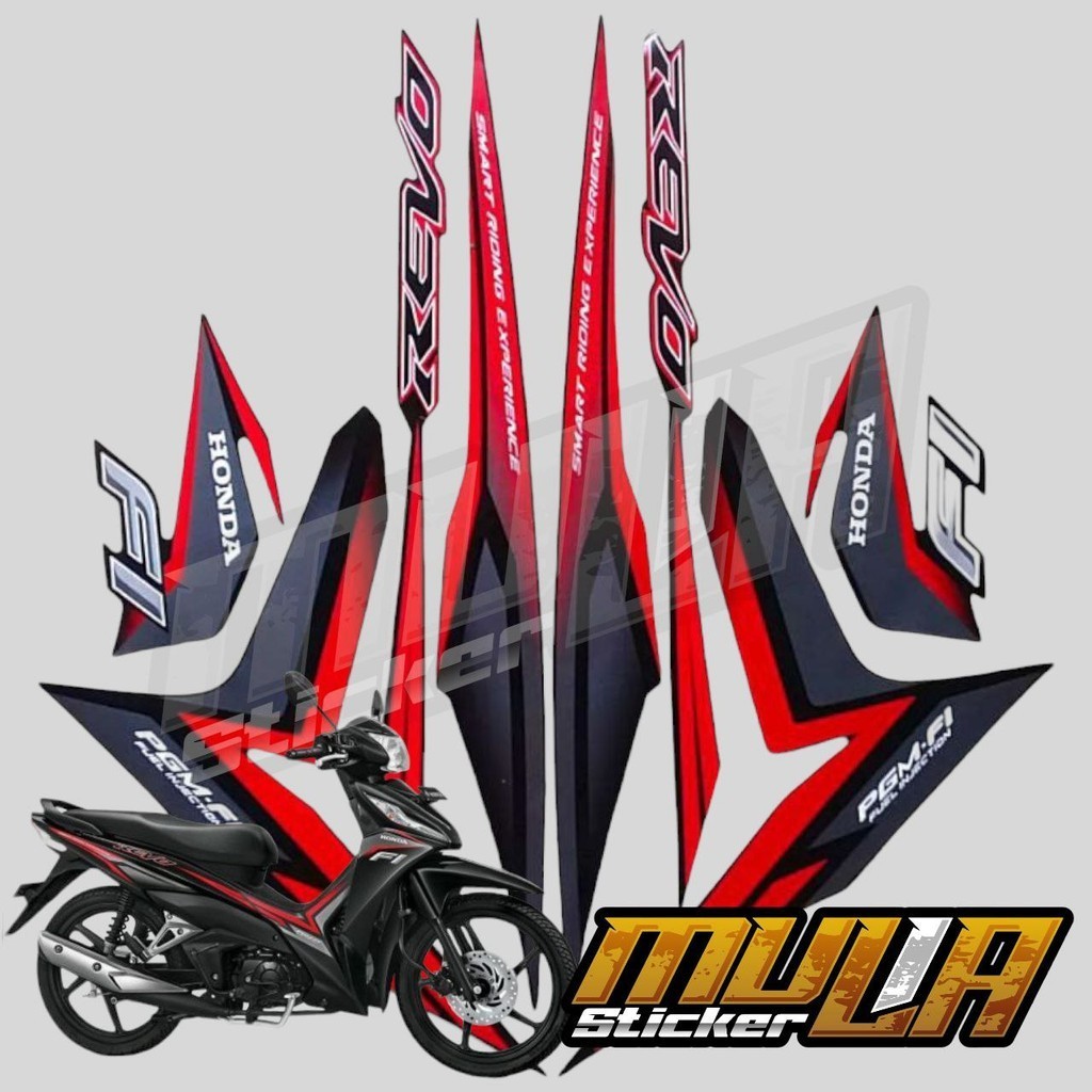 Jual STICKER STIKER POLET LIS STRIPING MOTOR FULL BODY HONDA REVO FI ...