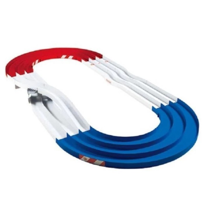 Set De Courbes Tamiya 69578 - Japan Cup Junior Circuit - 8 Pièces Bleu/rouge - Neuf