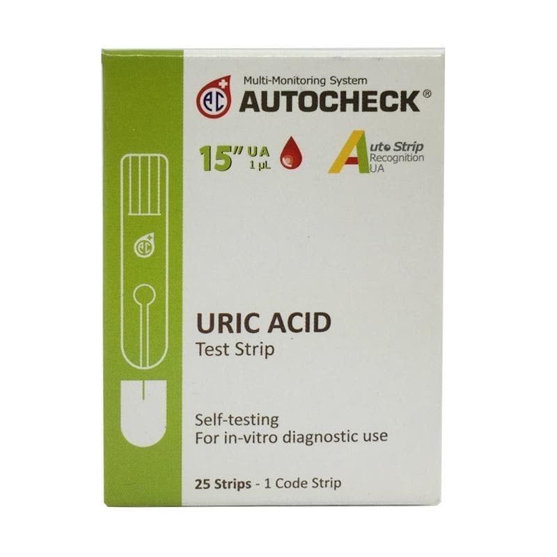 Jual Strip Asam Urat AUTOCHECK. Blood Uric Acid Tes Strip AUTO CHEK ...