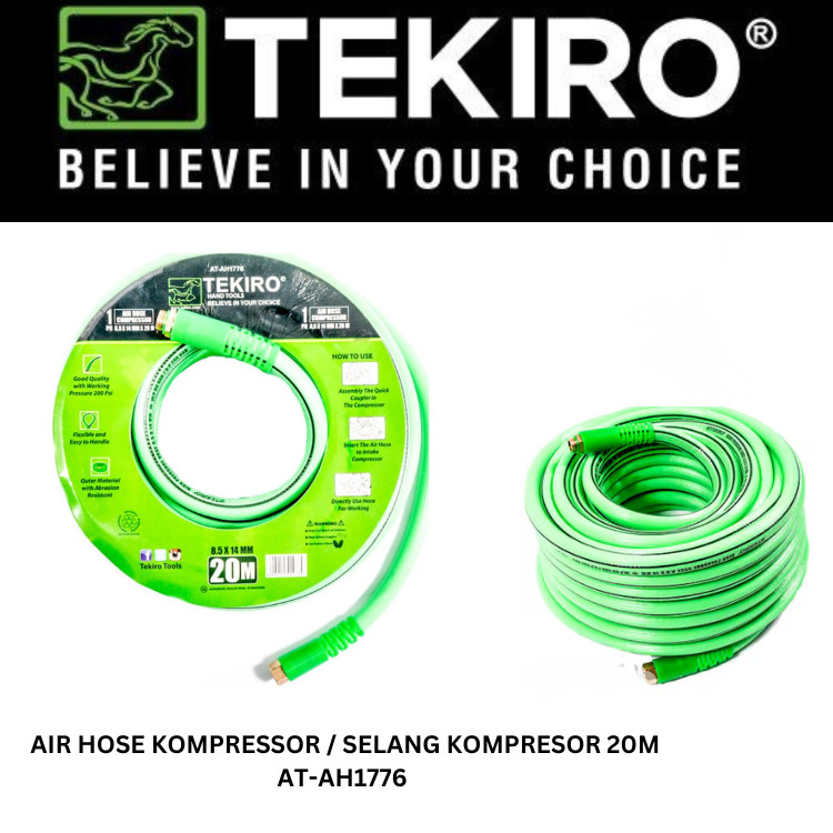 Jual TEKIRO AIR HOSE COMPRESSOR / SELANG KOMPRESOR 20M AT-AH1776 ...