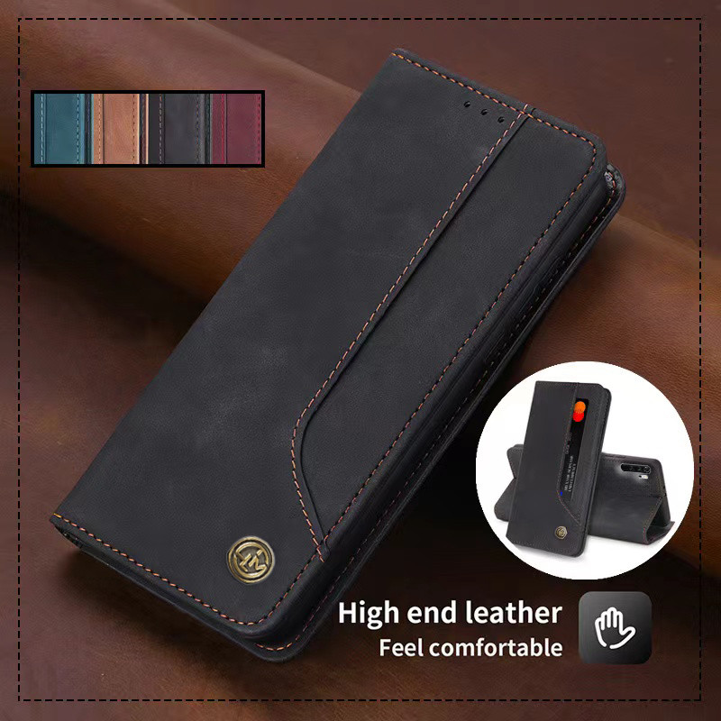 Jual Wallet Leather Casing Kulit untuk Xiaomi Redmi Note 8 Pro Flip PU