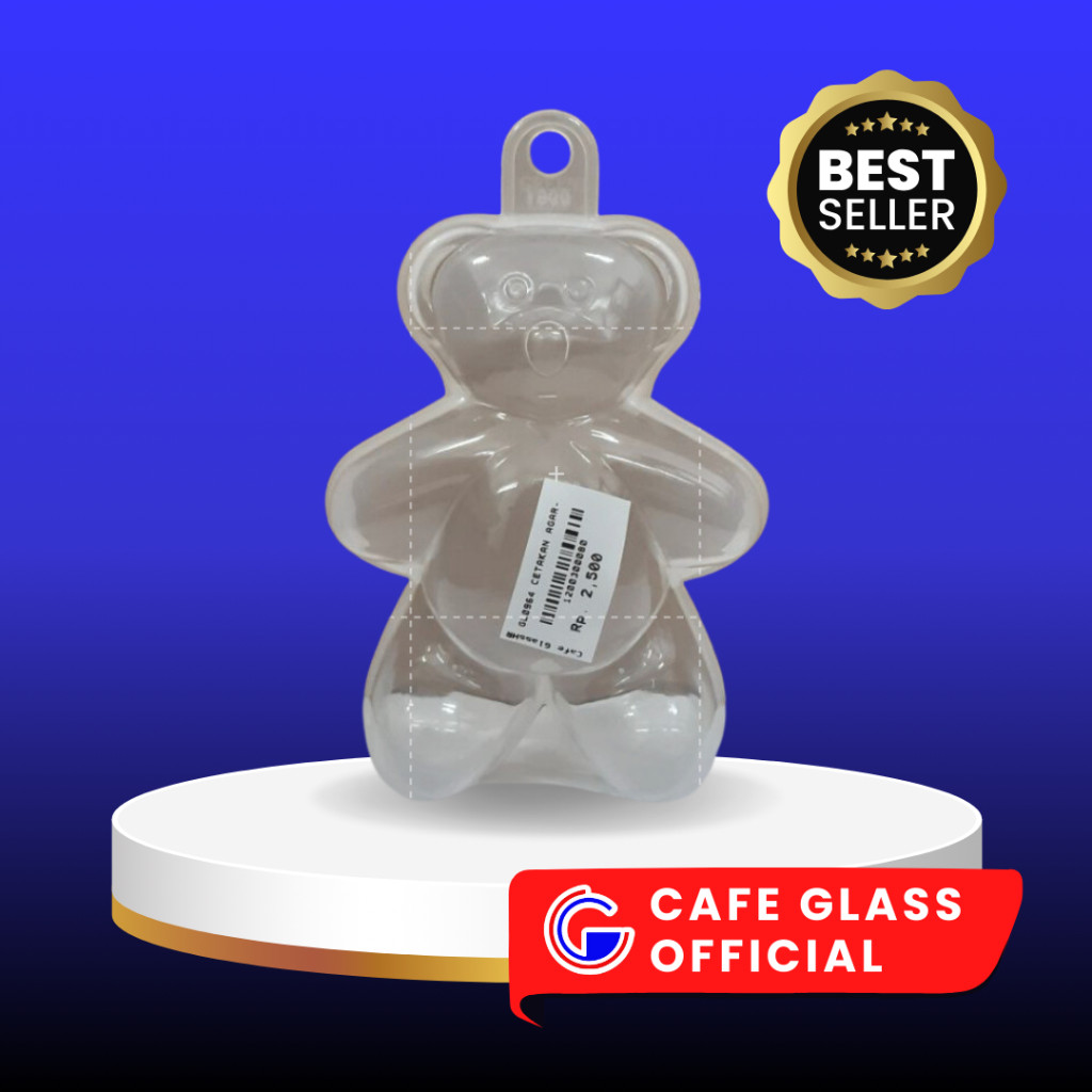 Cetakan Beruang Teddy Kecil - Cetakan Nasi Bento Agar Jelly Puding - Anti Lengket, Food Grade, Tebal - Perlengkapan Bekal Sekolah Anak