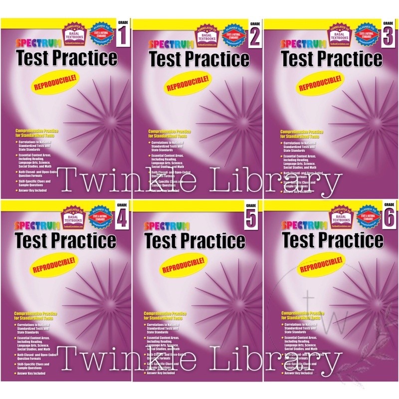 Jual Spectrum Test Practice Grade 1 2 3 4 5 6 | FiIe Buku Matematika ...