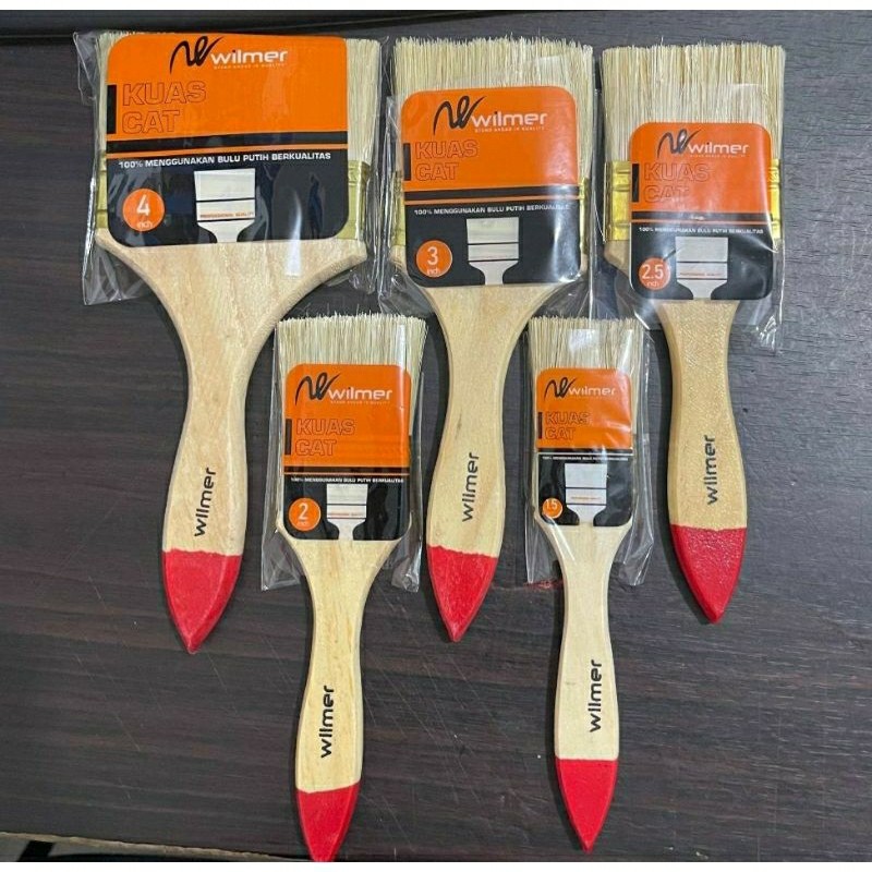 Jual PROMO kuas cat tembok, kuas cat anti rontok Alat Kuas kayu Cat ...