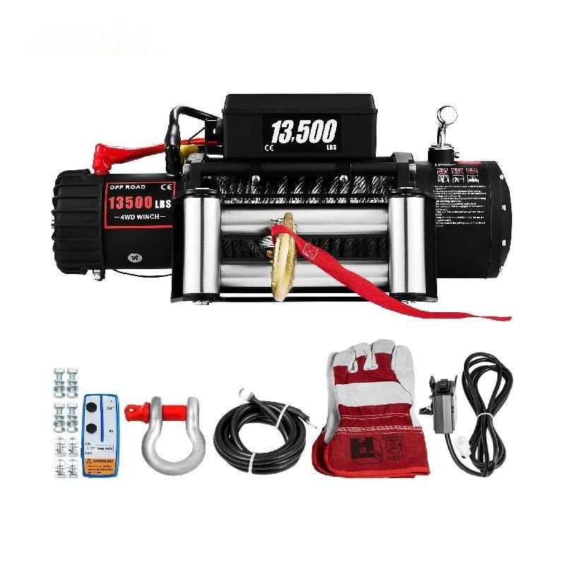 Jual 300013500LBS 12V Electric Winch With Remote Control for 4X4