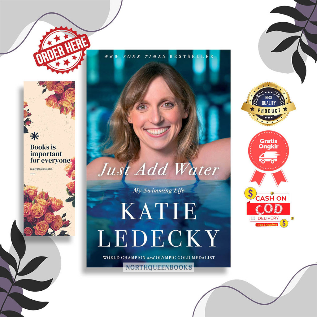 Just Add Water – Autobiographie Signée Katie Ledecky (Neuf, Dédicace, 1ère édition)