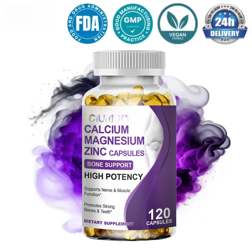 Jual Calcium Magnesium Zinc Capsules with Vitamin D3 & Citric Acid ...