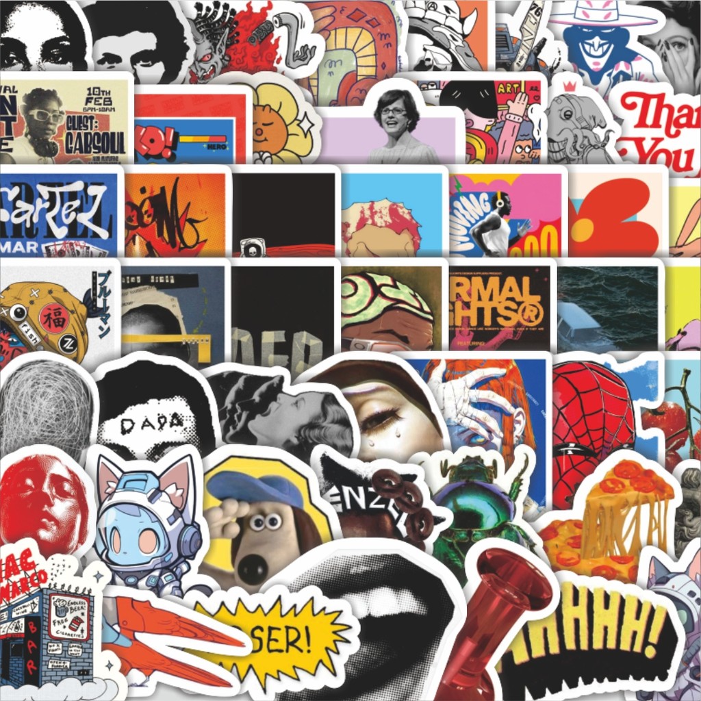 Jual Stiker Cutting Pack Stiker Random V11 Isi 100Pcs Series Aesthetic ...