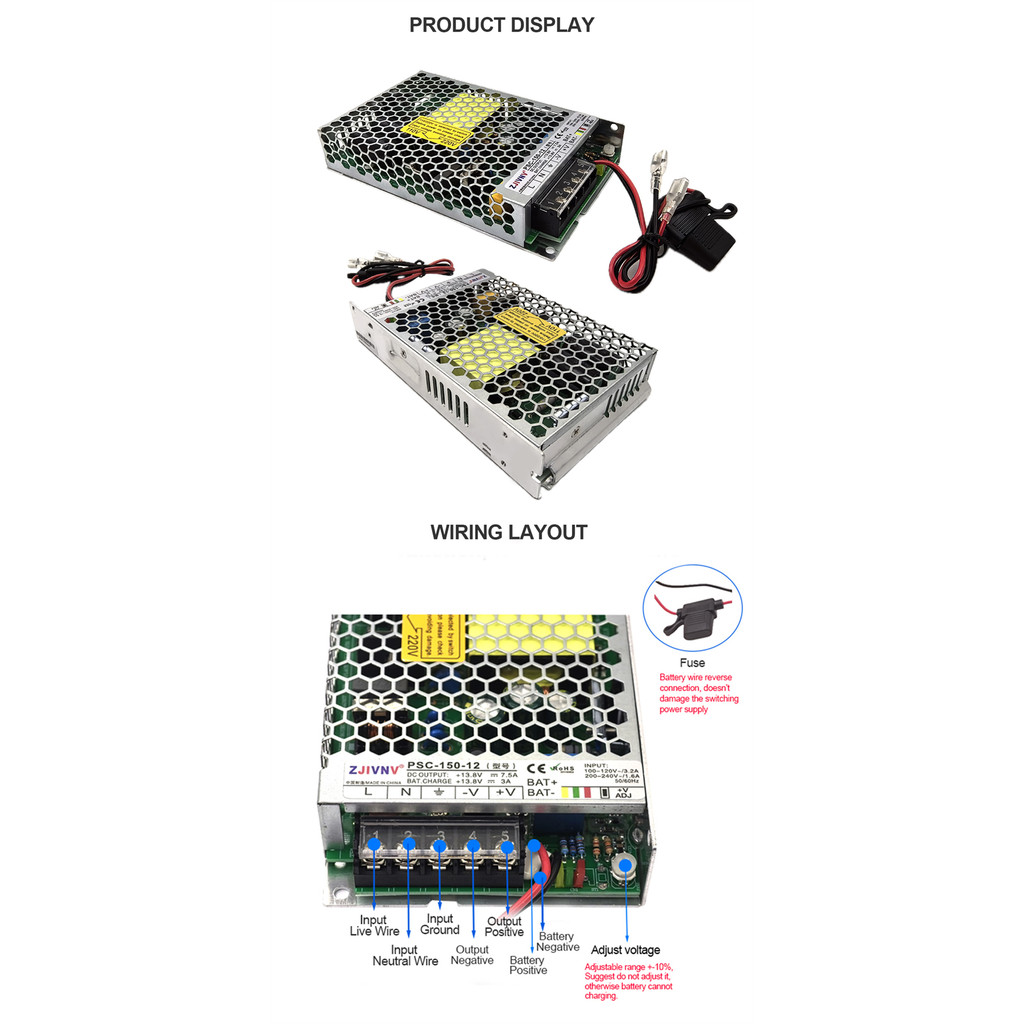 Jual 150W UPS Switching Power Supply Uninterruptible SMPS AC to DC 12V ...