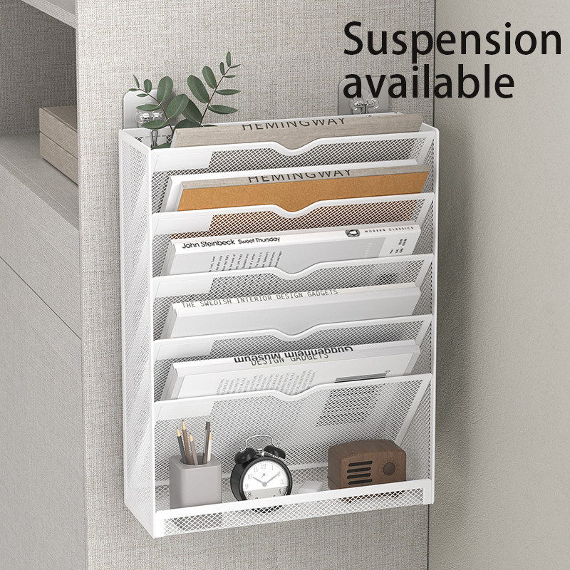 Jual Desk File Organizer Mesh 5-Tier, Hanging Wall Mount Document ...