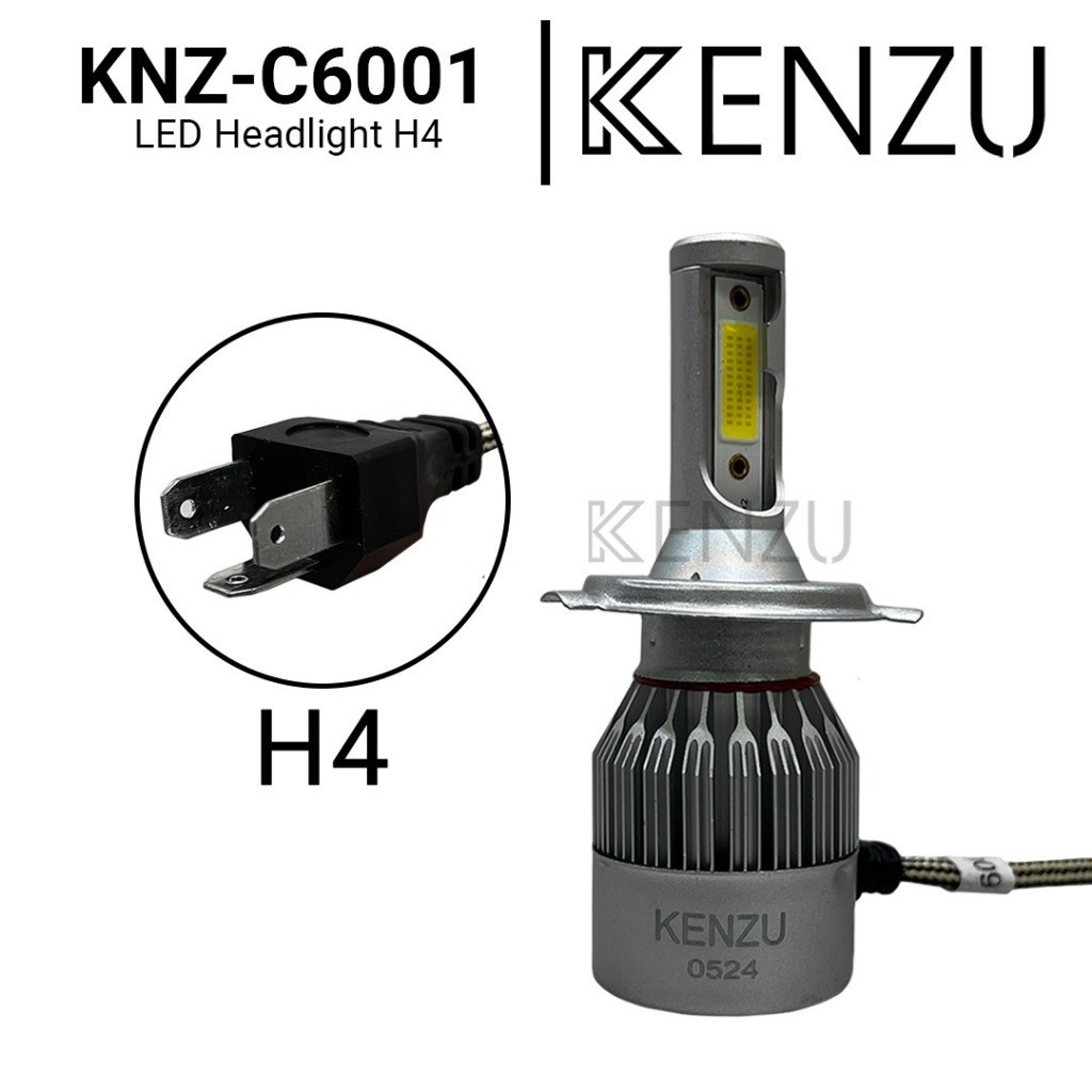 KENZU KNZ-C6001 Lampu Mobil LED | 6000K Putih Terang, Plug & Play | Headlamp & Foglamp Universal 36W