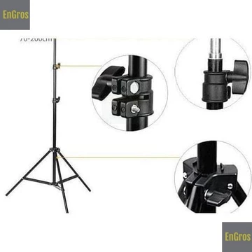 (CEK PACKINGAN) Paket RingLight 26cm Tripod 2 Meter Lampu Ring Light Selfie Holder Tripot 2.1m