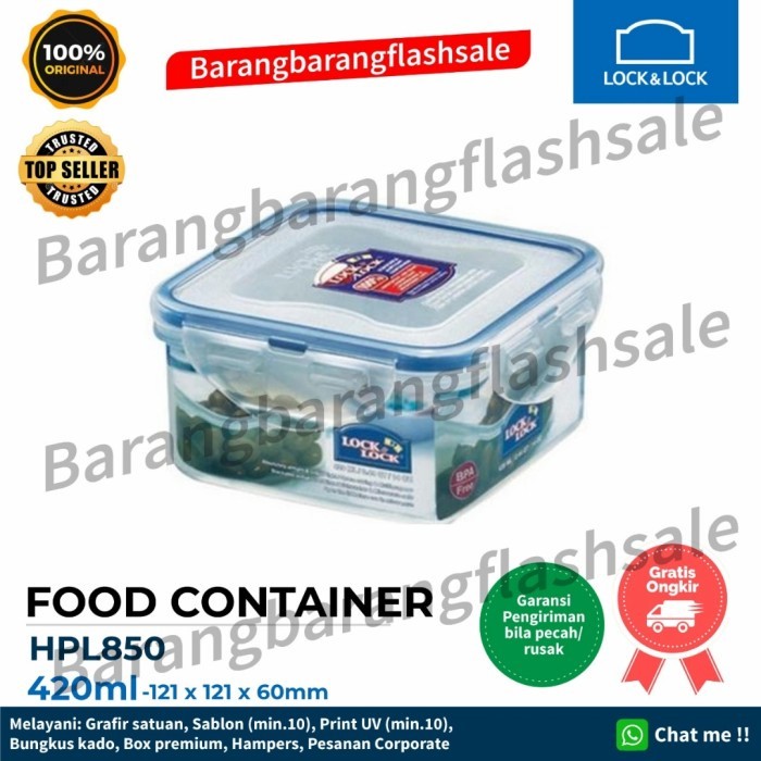 Jual lock n lock food container 420ml 420 ml HPL850 tempat makan ...