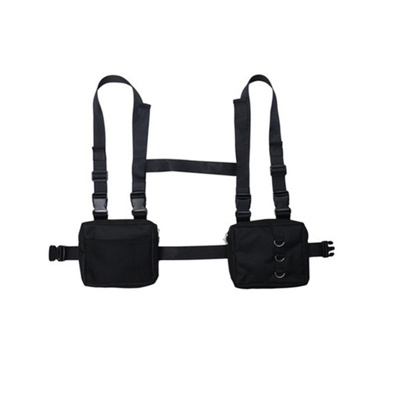 Jual Punk Chest Bag Hip-Hop Tactical Streetwear Waist Pack Unisex