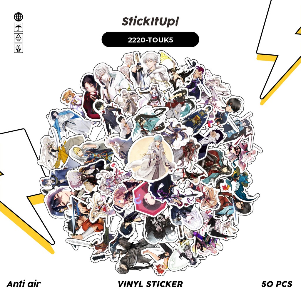 Jual COD 50 Pcs Stiker Pack GAME SERIES TOUKEN RANBU CHAR MIX 05 Lucu ...