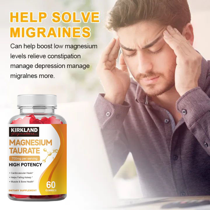 Magnesium Taurate 700mg – Cardiovascular & Heart Health Supplement – 120 Capsules