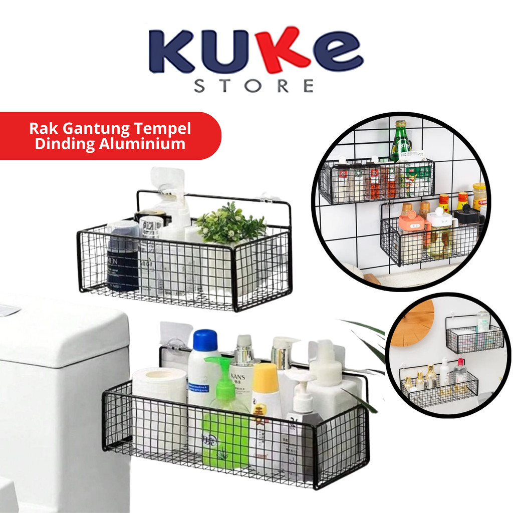 Jual Rak Gantung Tempel Dinding Aluminium / Organizer Rack Kamar Mandi ...