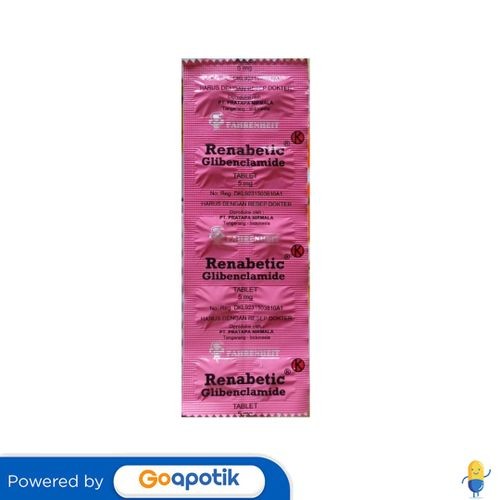 Jual Renabetic 5 Mg Strip 10 Tablet | Shopee Indonesia