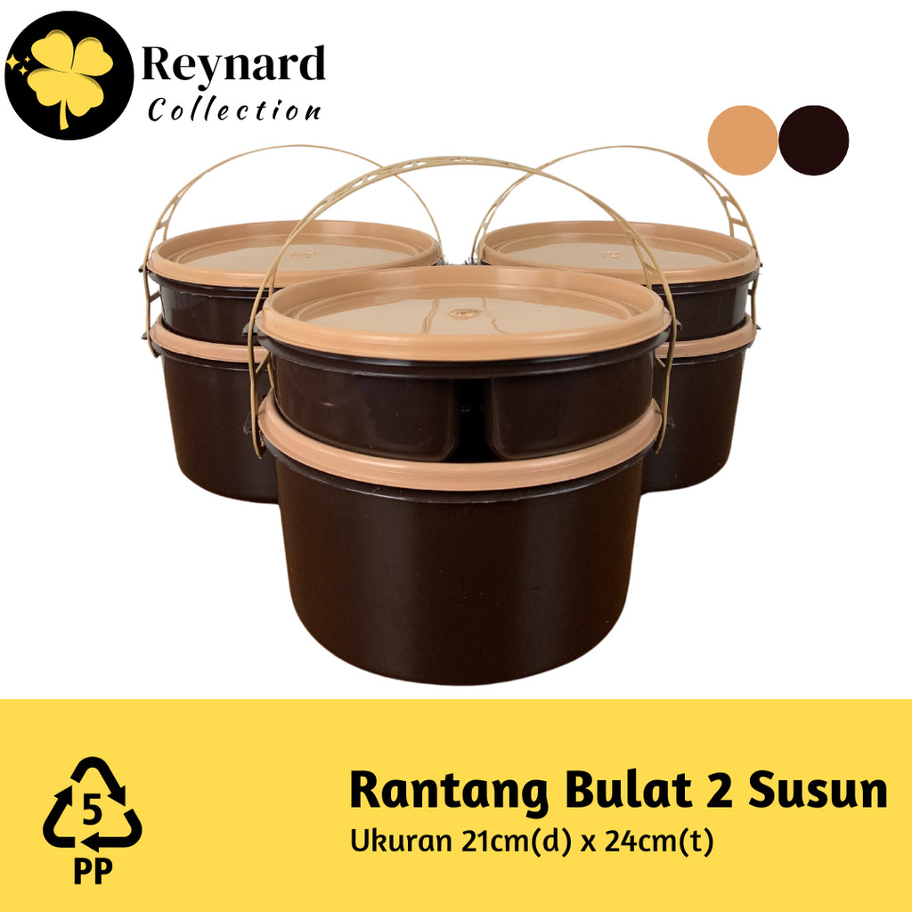 Jual Rantang Bulat Susun 2 Rantang 2 Susun Samir Hajatan Berkatan ...