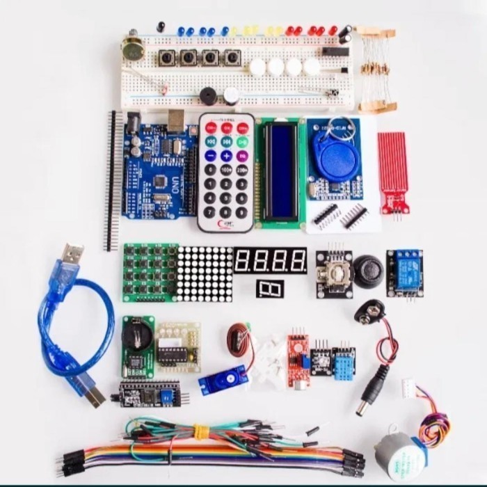 Jual KIT UNO R3 Atmega328 Lengkap Paket Belajar Arduino | Shopee Indonesia