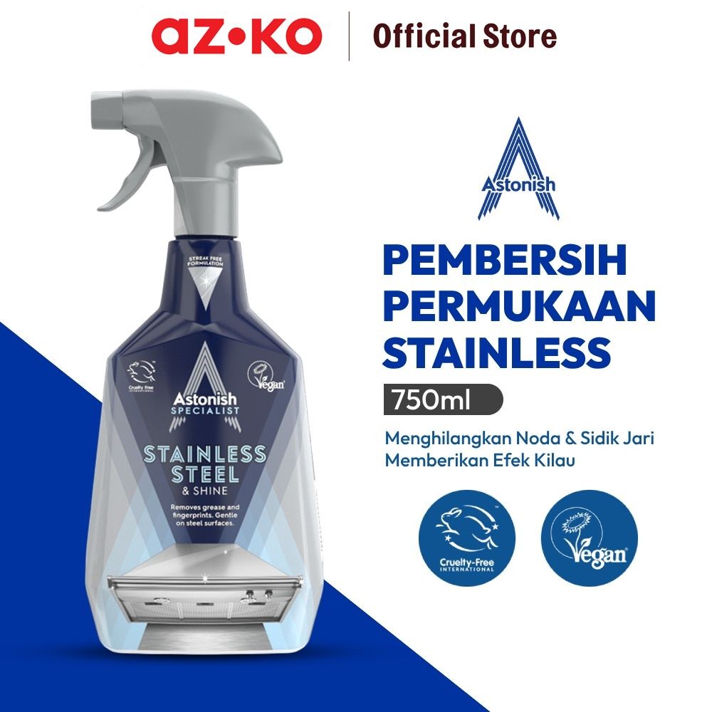 Jual AZKO Astonish Pembersih Noda Minyak Permukaan Stainless Steel ...