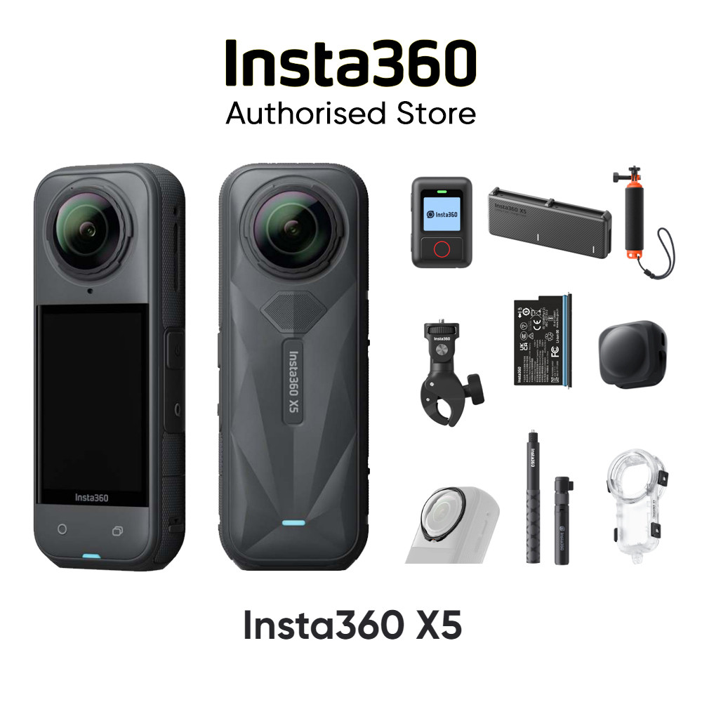 Jual Newest Insta360 X5 15m Waterproof X5 Essentials Bundle 8K30fps 360 ...