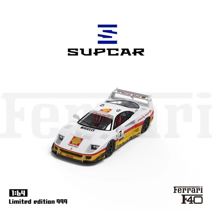 Jual ORIGINAL SC64006 - SUPCAR 1/64 Ferrari F40 Shell Livery | Shopee ...