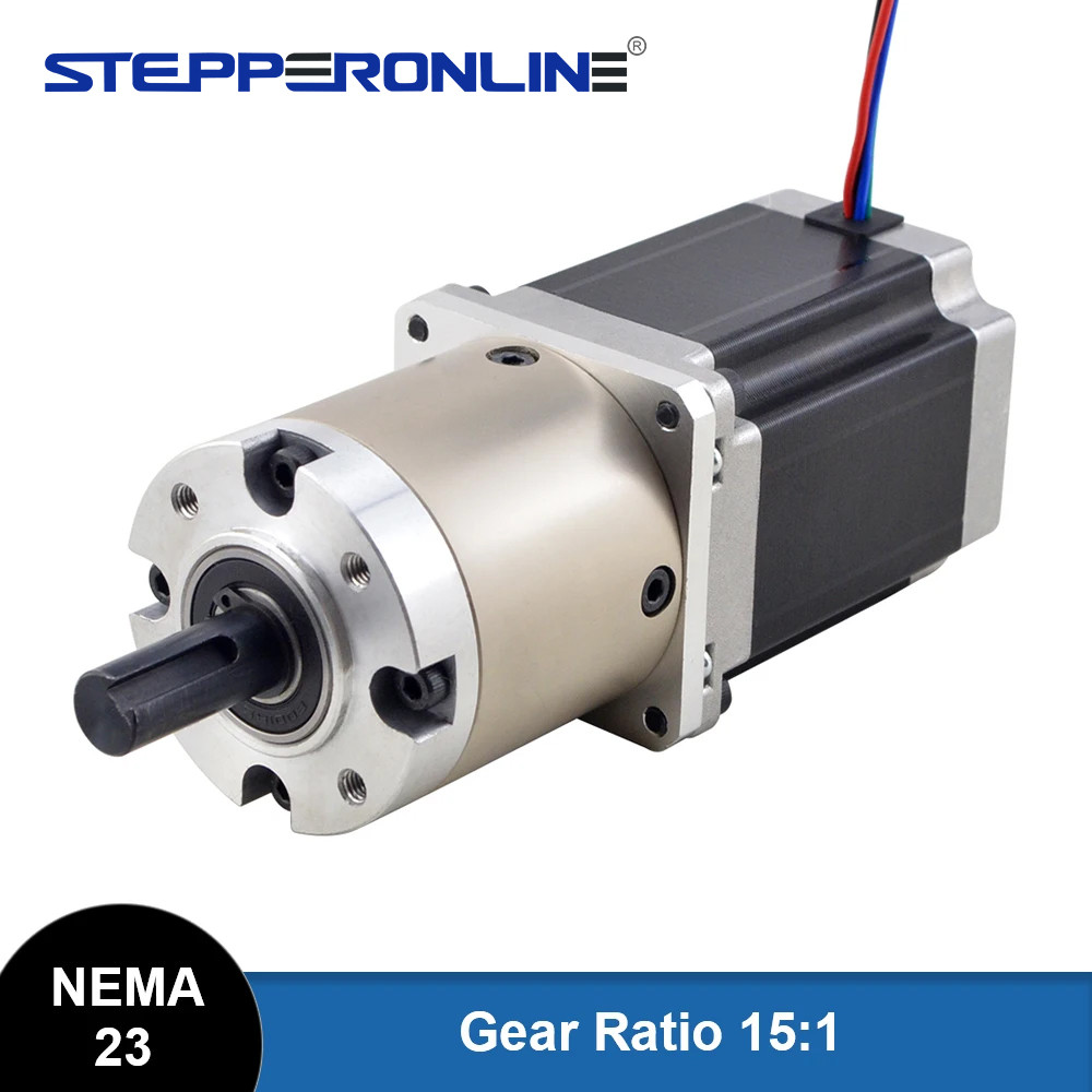 Jual STEPPERONLINE Nema 23 Geared Stepper Motor with Gear Ratio 15:1 ...