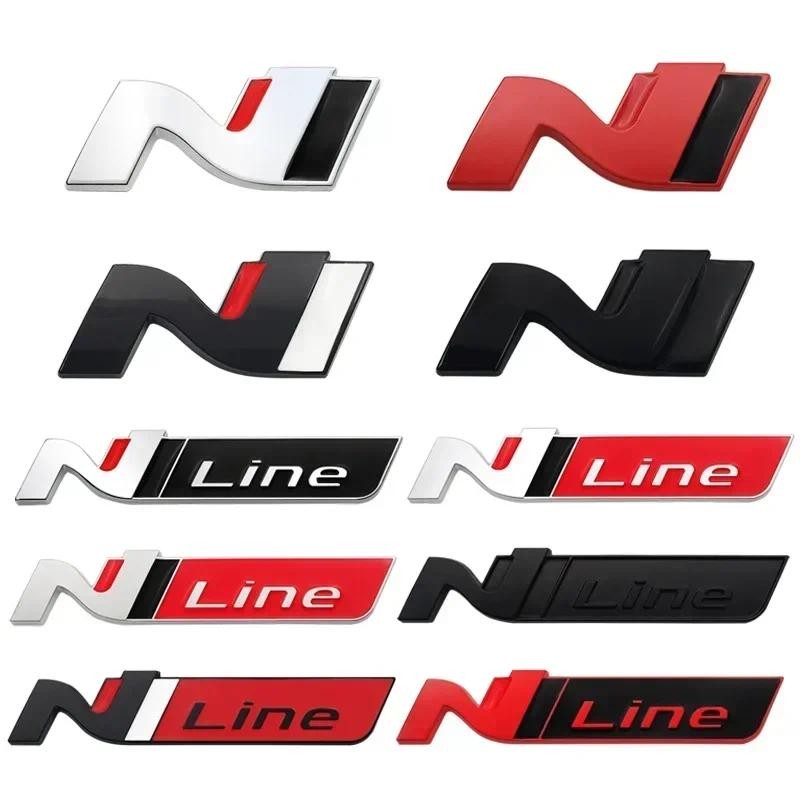 Jual 3D Metal N Line Logo Rear Boot Trunk Emblem Badge Decals For ...