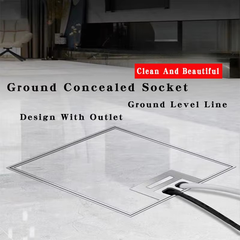 Jual 130mm*130mm Recessed Floor Socket Hidden Inlaid Outlet Box ...