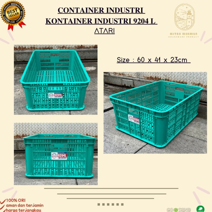 Jual 60x41x23 Box Container 9204 L Atari By Green Leaf Plastik Krat ...