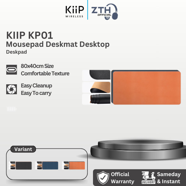 Jual KIIP KP01 Mousepad Deskmat Desktop Pad Keyboard Mat Leather ...