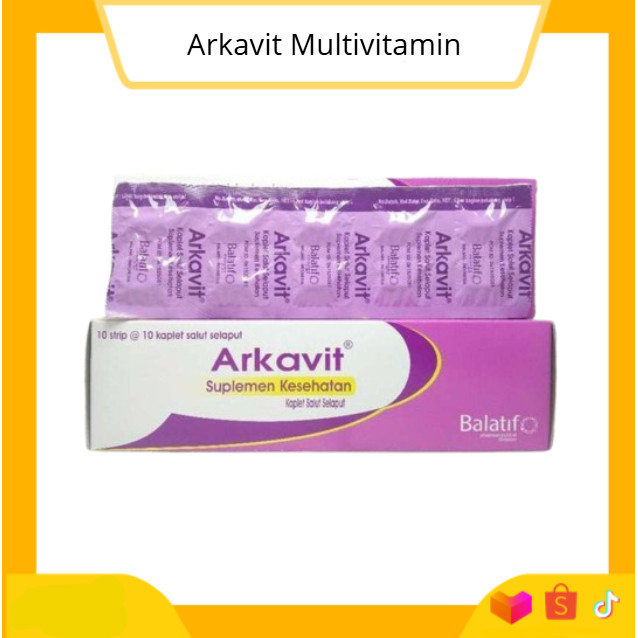 Jual Arkavit Multivitamin Box 100 Tablet | Shopee Indonesia