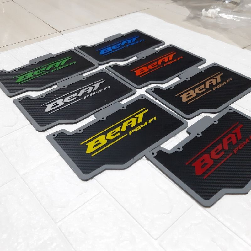 Jual D9 Racing MUDFLAP CARBON MUD FLAP KARBON BEAT FI KARET PENAHAN ...