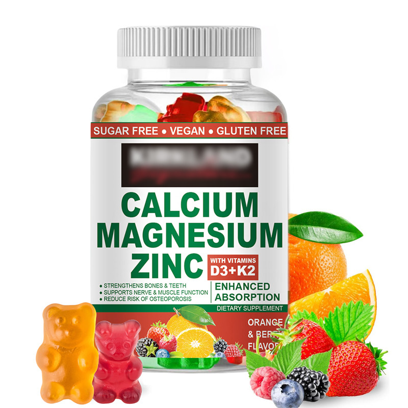 Jual Calcium Magnesium Zinc Gummies Promote Growth and Bone Health and ...