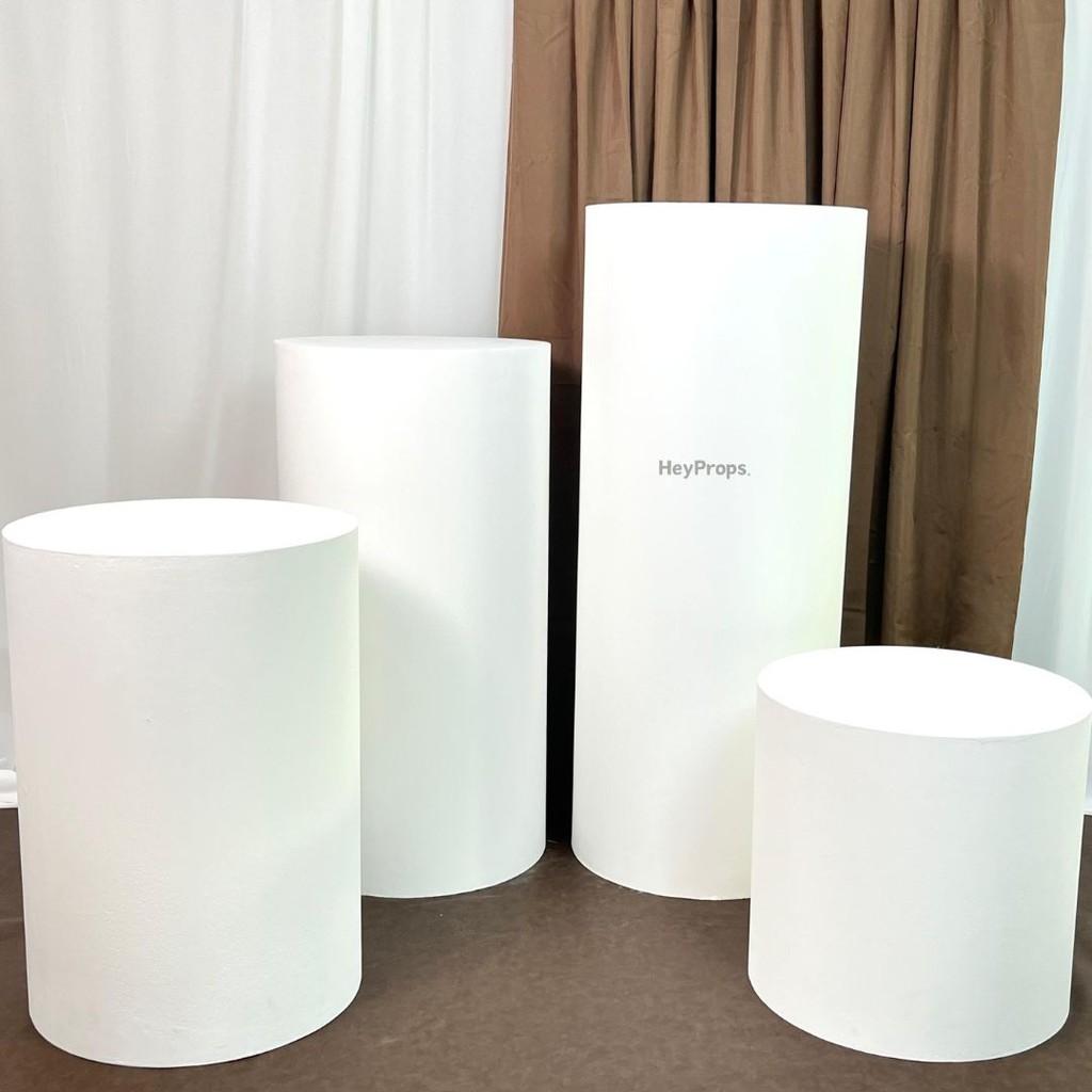 Jual HEYPROPS Podium bulat - pedestal tabung extra jumbo diameter 40cm ...