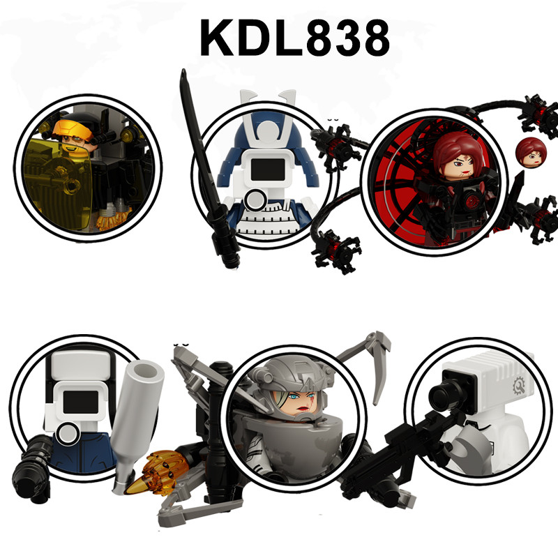 Jual KDL838 New Monitor Action Figures Building Blocks Creative Toilet ...