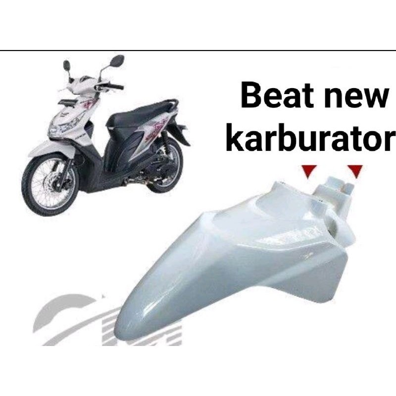 Jual SPABOR DEPAN BEAT NEW KARBURATOR WARNA PUTIH FENDER SLEBOR ...