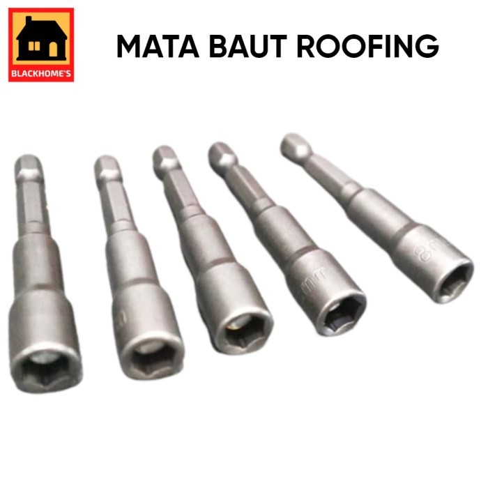 Jual Mata Baut Roofing Spandek baja ringan 8 x 65mm Magnetic Hex Socket ...