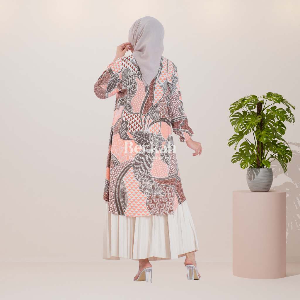 Atasan Batik Tunik Modern Rayon Surya Teja 3